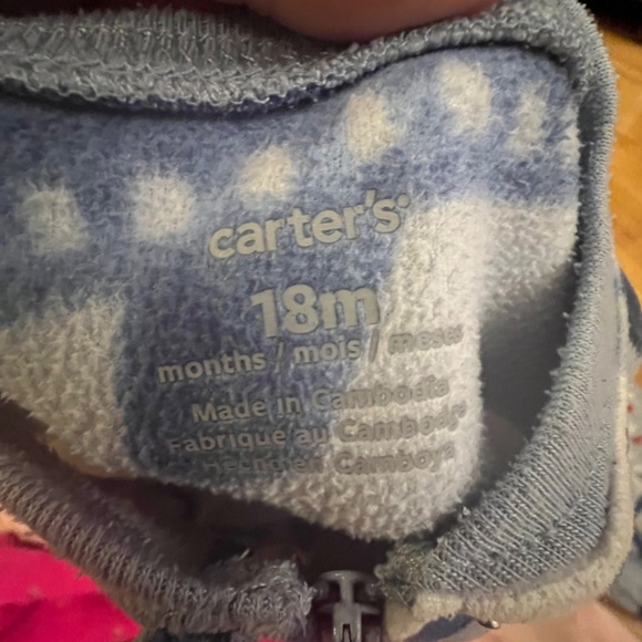 Baby Fleece Footed Sleepers 12-18 Months - Picture 7 of 8